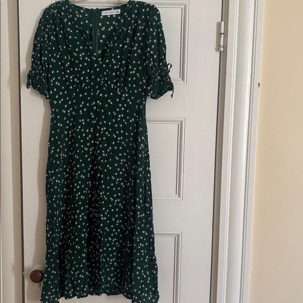 Faithfull the Brand Green Floral Dress